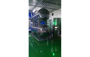 江蘇南通全自動(dòng)雙層水浴1200*3600使用現(xiàn)場。用于鵪鶉蛋高溫殺菌。