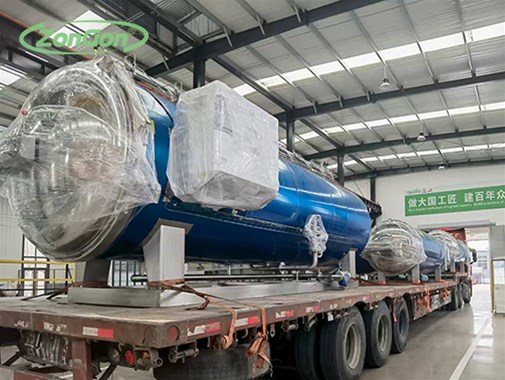 貓條客戶噴淋殺菌鍋廠家發(fā)貨